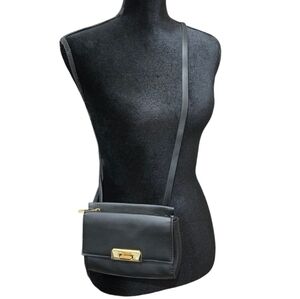 Aldo Black Leather Crossbody Mini Bag